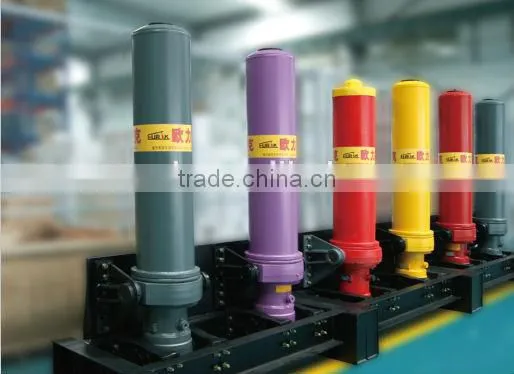 strong telescopic hydraulic cylinder for dumpers dump trucks