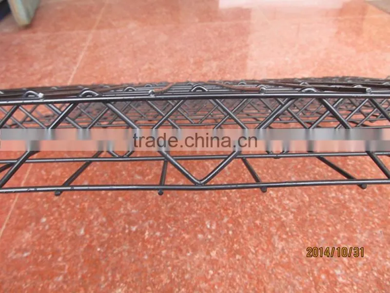 2016 the new design Powder painted black 3D trellis wire mesh panels