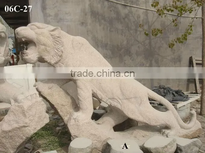Granite Leopard Statue