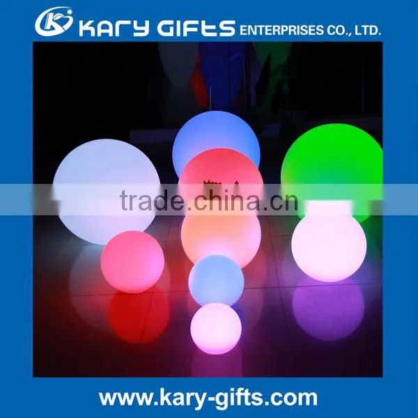 Rechargeable floating hanging led plastic ball light