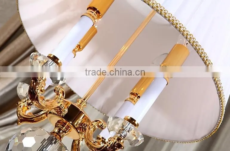 Clear K9 crystal lucky apple design white color lampshade floor lamp