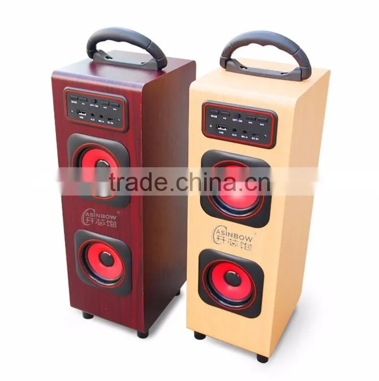 High Fidelity New Ratro Style Home Theatre Bluetooth Speaker Support TF Card With Microphone, Cube Wireless Loudspeaker For Sale