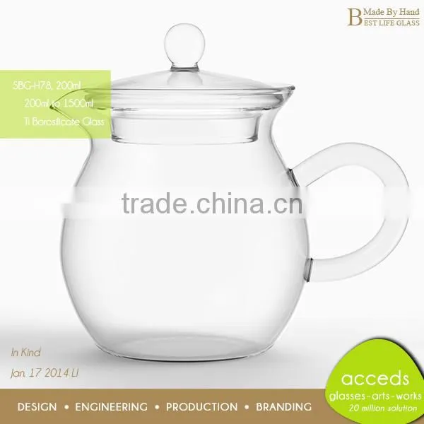 Ti-Borosilicate Promotion Pedestal Glass Candy Jar