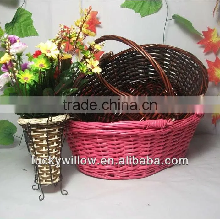 wholesale large wicker firewood basket
