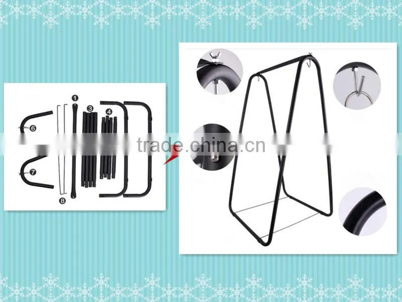 outdoor single seat swing chair with swing chair stand