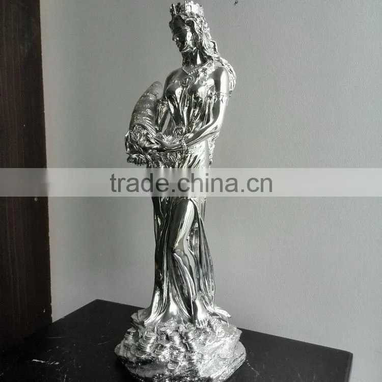 FRP pretty girl statue