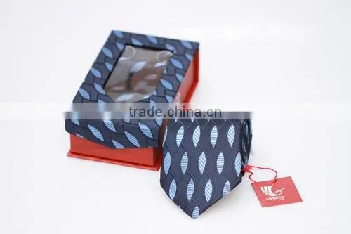 Set of silk neck tie with cufflinks and handkerchief with various colors and design