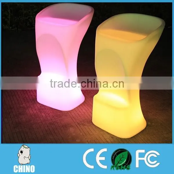 Outdoor Garden Decoration Plastic made LED Illuminated Relax Chair