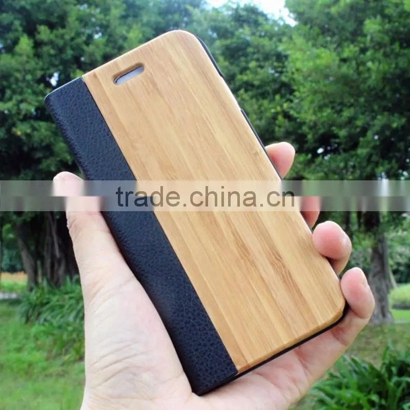Classical Chinese walnut/bamboo/rosewood/cherry card bumper/pocket cell phone case for Samsung