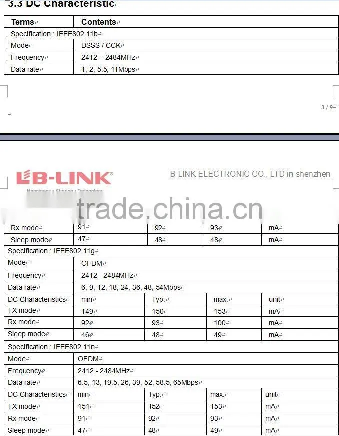 MTK7601 Design BL-R7601MU2 wireless LAN module Tablet PC MID wireless WIFI