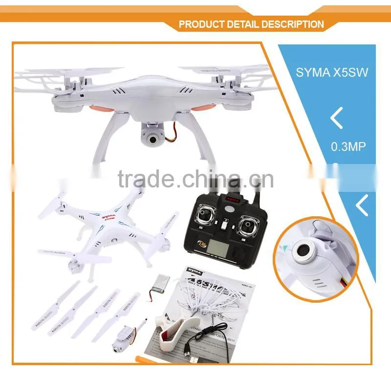 SYMA X5SW Quadcopter (Uzun Menzilli Drone Telsiz Telefon Wifi Verici)