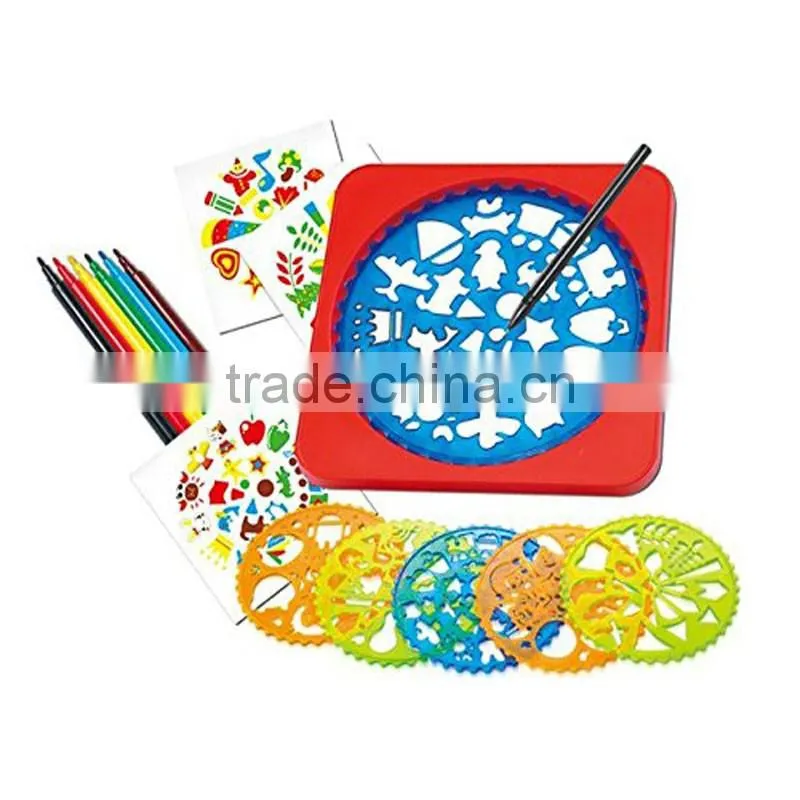 Cheap Educational Drawing Tools Custom Plastic Painting Stencil For kids