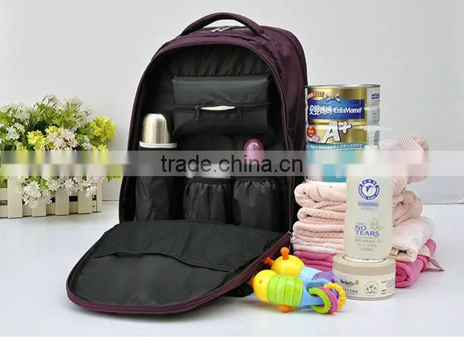Multi-Compartment Outdoor Diaper Organizer Pack Mom Backpack