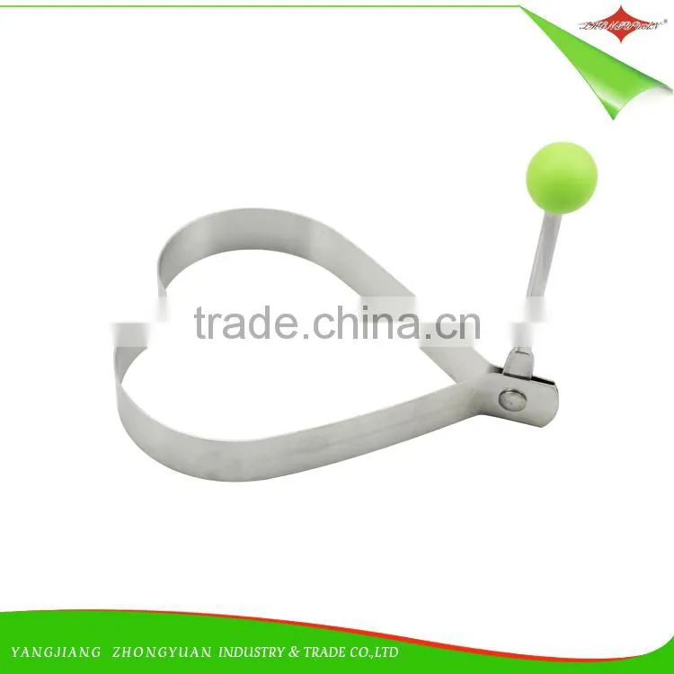 ZY-F1406 good quality flower style stainless steel egg ring pancake mold
