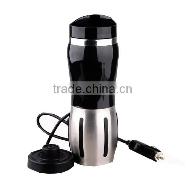 Stainless Steel Travel Car Heated Insulation Electronic Thermal Mug 400ml