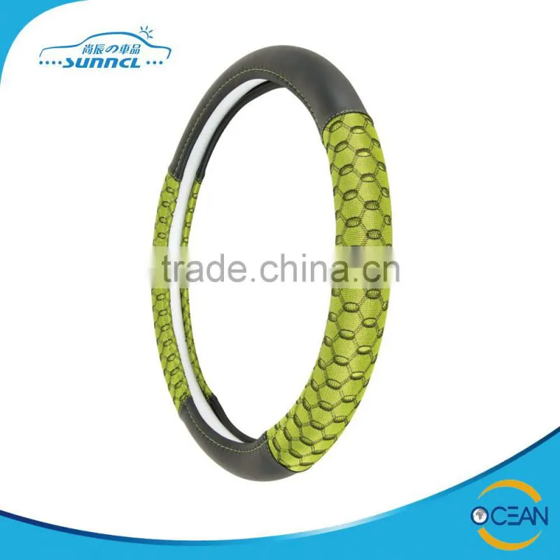 Colorful Polyester Car Customized Steering Wheel Cover