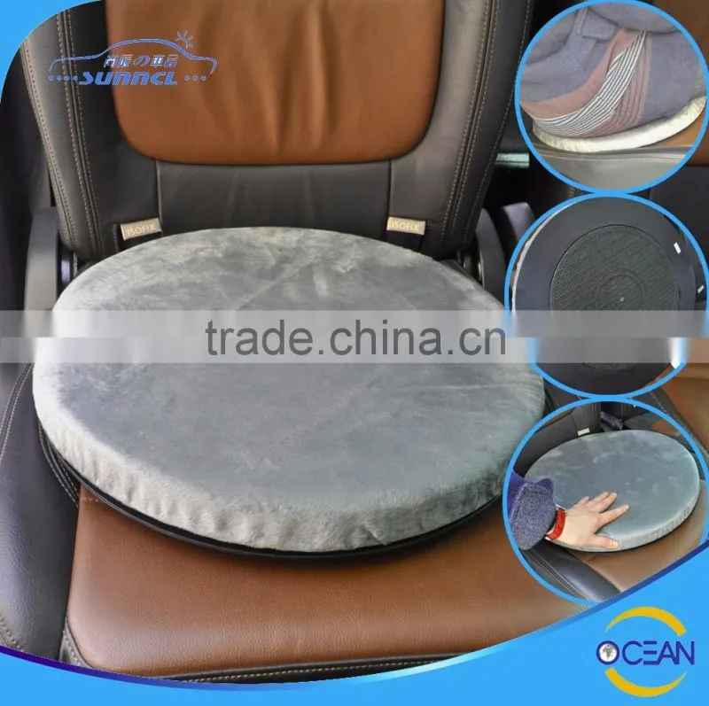 Velvet Fabric Cover Soft Memory Foam Comfortable Coccyx Cushion, Car Seat Cushion