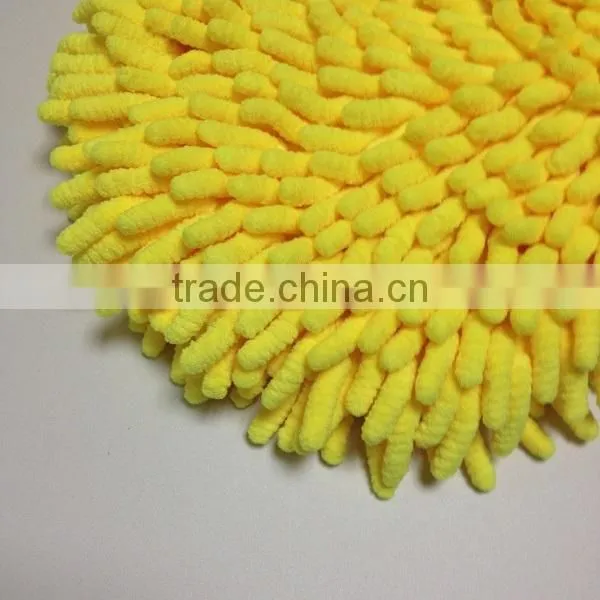 plush soft noodle chenille super microfiber car wash glove