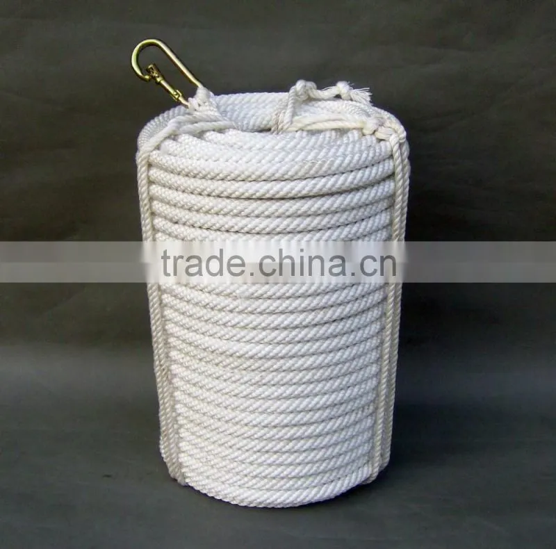 White manufacture packaging twisted rope