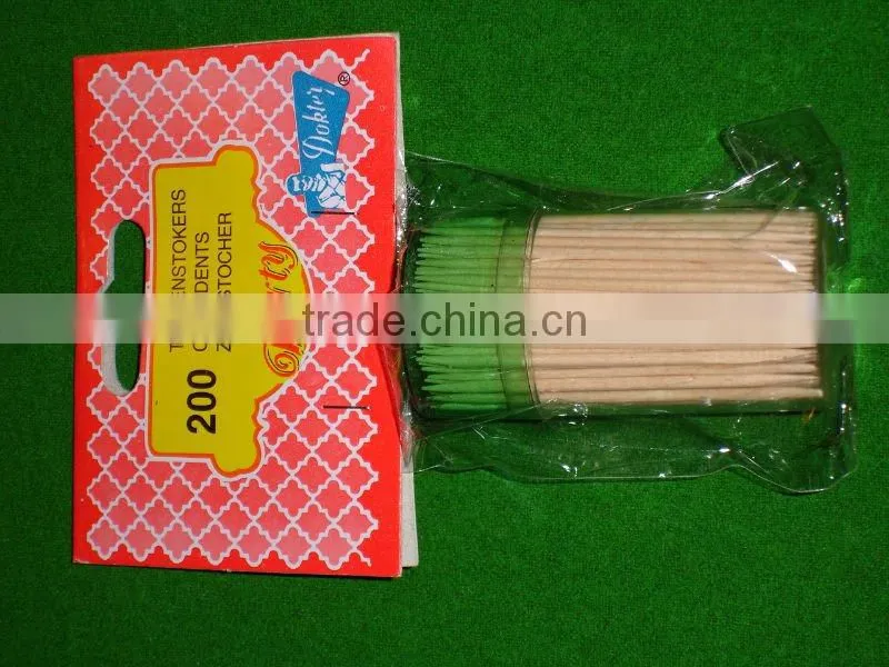 individual wrapped wooden&bamboo toothpick