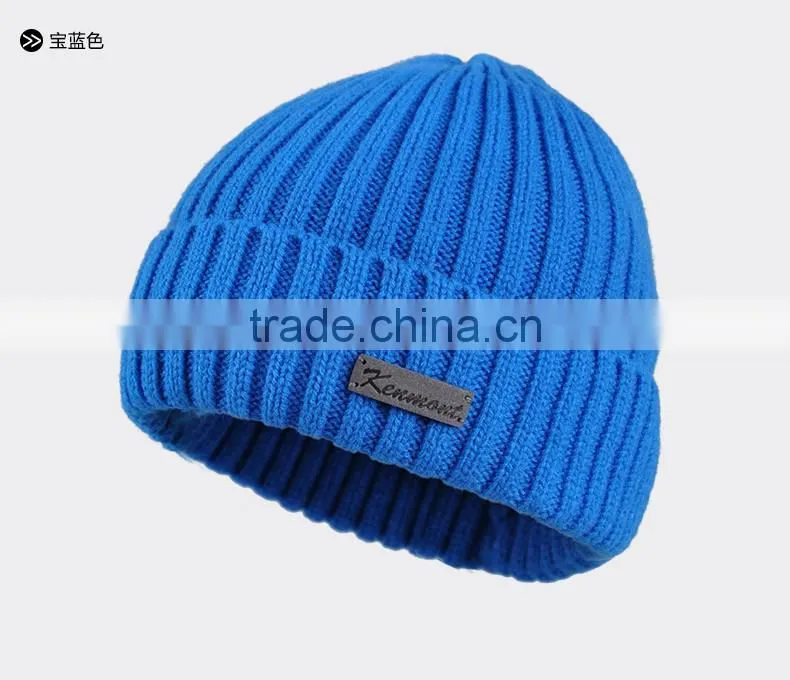 Winter hat children Korean tide pointed hat coarse wool knitted hat cap winter fashion curling
