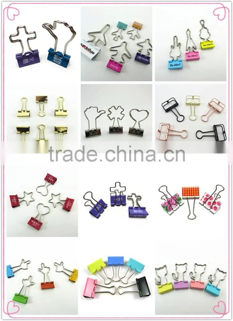 Custom wholesale cherry flower shape kids metal bookmarks for books