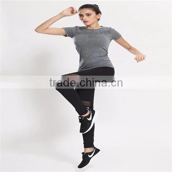 Factory wholesale custom design mesh yoga pants women's sportswear yoga wear