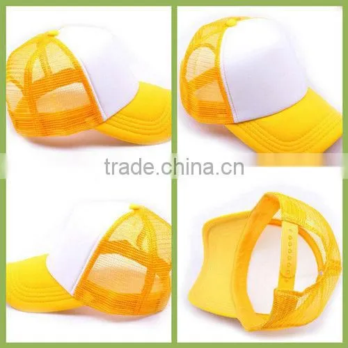 2013 summer best selling mesh foam promotional trucker cap and hat plain trucker cap and hat