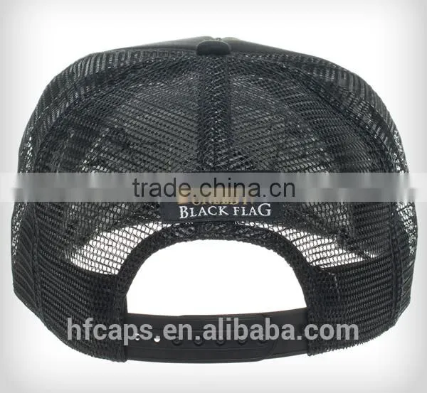 100% Polyester Black Foam And Mesh Sublimation Trucker Cap