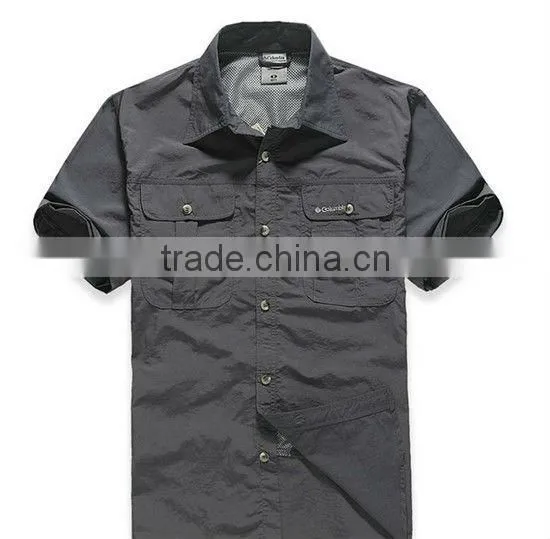 Quick dry sportswear shirt safari outdoor shirts men