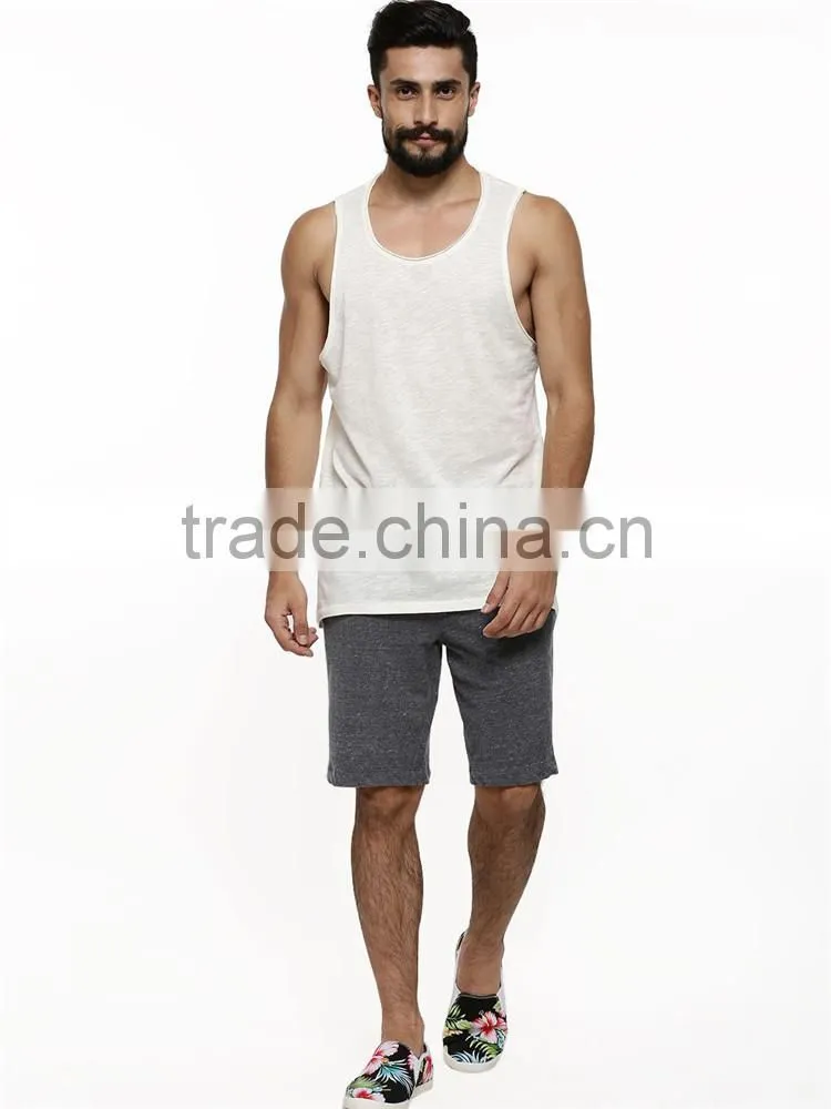 Factory direct plain white mens tank top shirt for sale