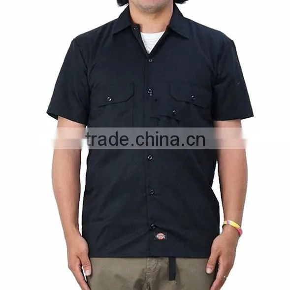 OEM China Factory Dark Color Work Wear Clothes Short Sleeve Durable Work Uniforms for men