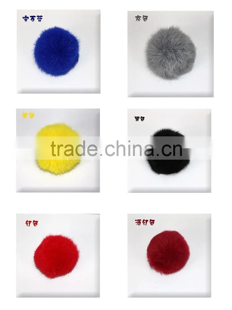 new fashion hot rabbit fur ball rabbit keychain/mink fur rabbit keychain/fur pom pom