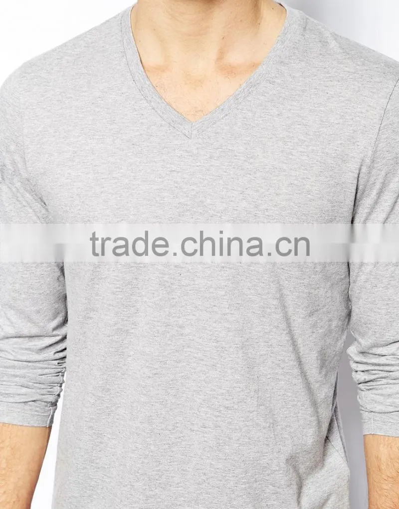 Long Sleeve T-Shirt With V Neck 5 Pack Save 25% China products