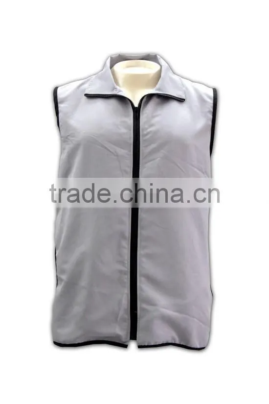 China manufactory high quality light color tailored unique pocket work vest