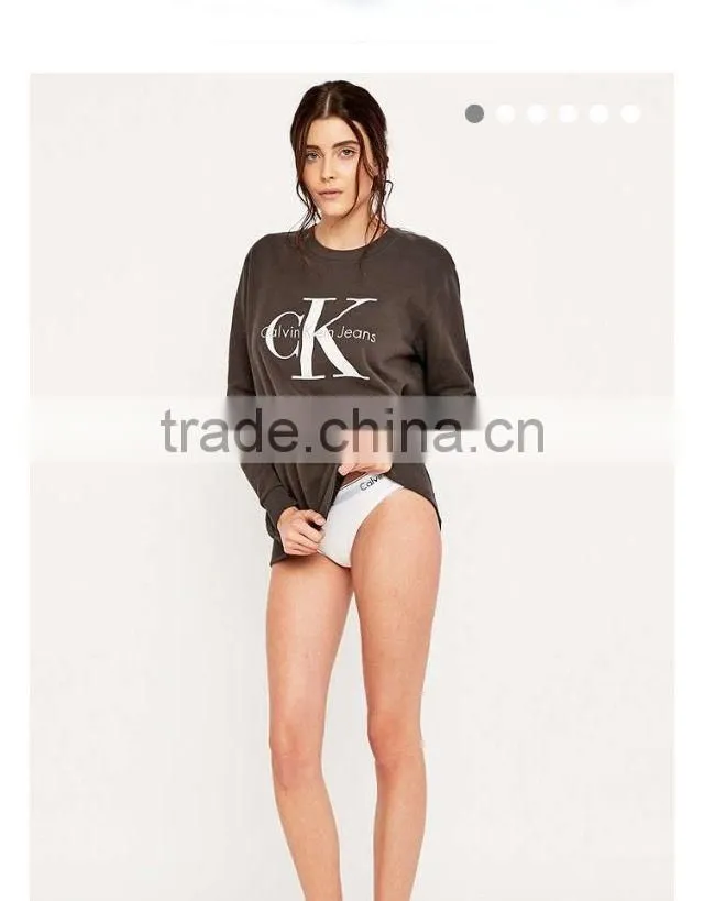 Black Long Sleeve Wholesale Cheap Price Crewneck Women Sweatshirt