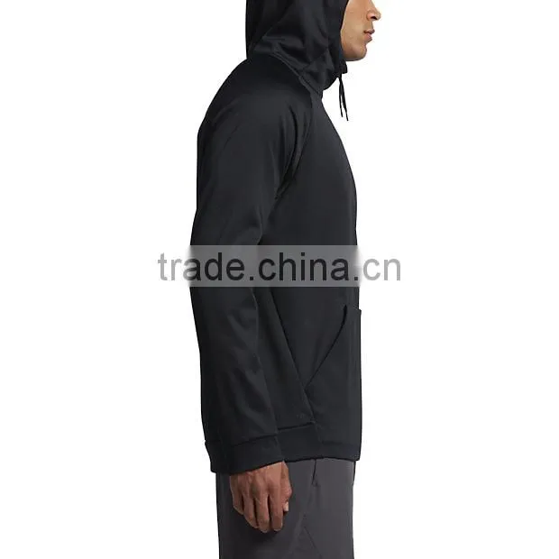 2017 fashion OEM Men Breathable athletic jogging Sports dri fit training hoodies wholesale