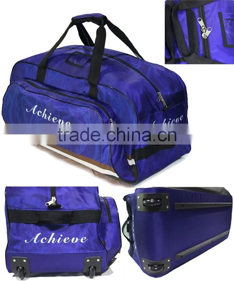 wheeled hockey bag, cheap collapsible duffel bag