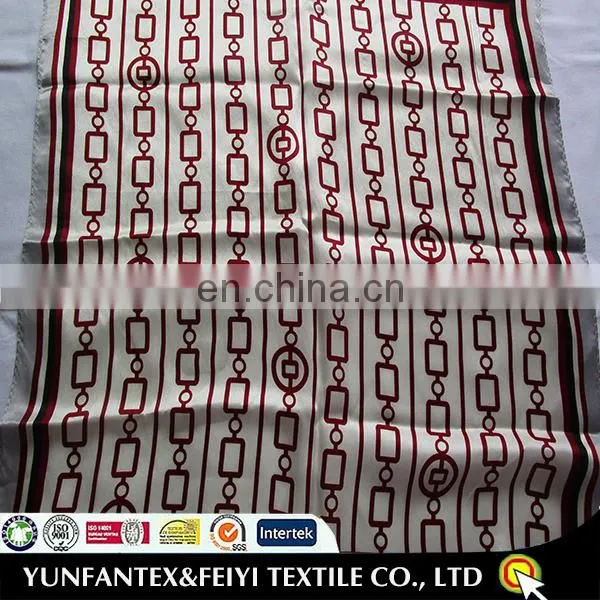 2015 the Newest Design High Fashion cotton poly poplin soft silk printed Scarf