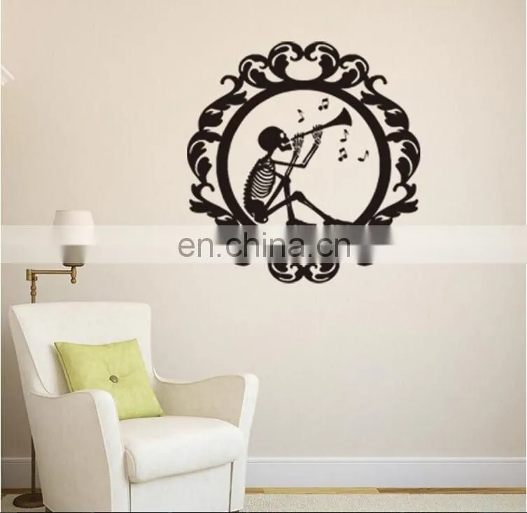 Halloween Theme Skeletons Frame Window/Wall Sticker Halloween Decoration Home Decoration