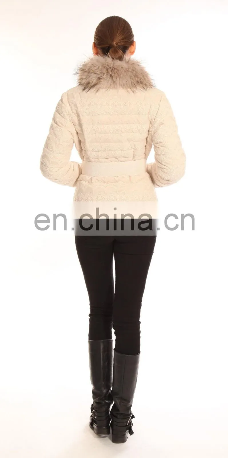 Slim Custom Size Two Waist Pockets Down Jacket Women Winters