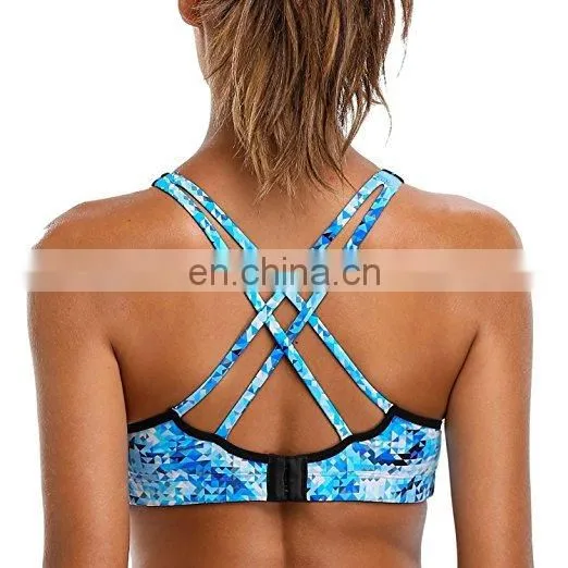 WorkOut CrossBack Padded Running Yoga Activewear Bra