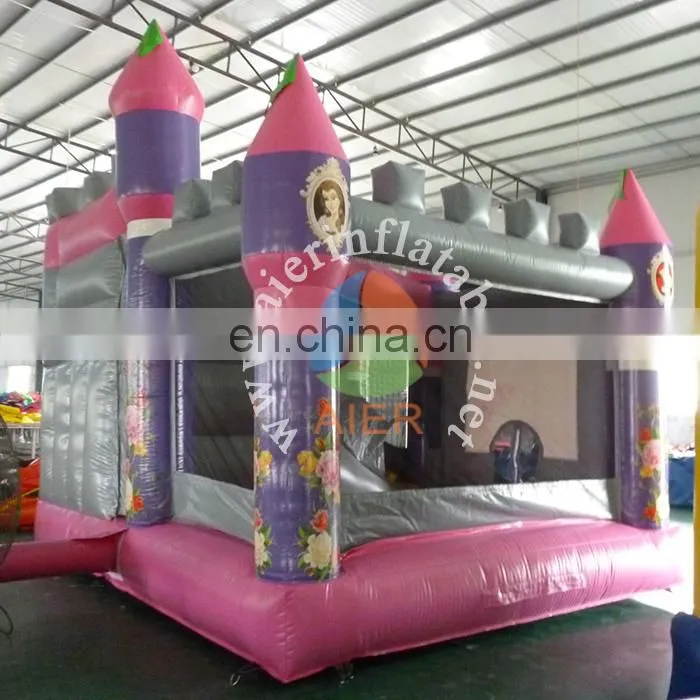 2017 new inflatable cheap castle rose pink bouncy castle kids cute jumping castle house inflatable for wholesale
