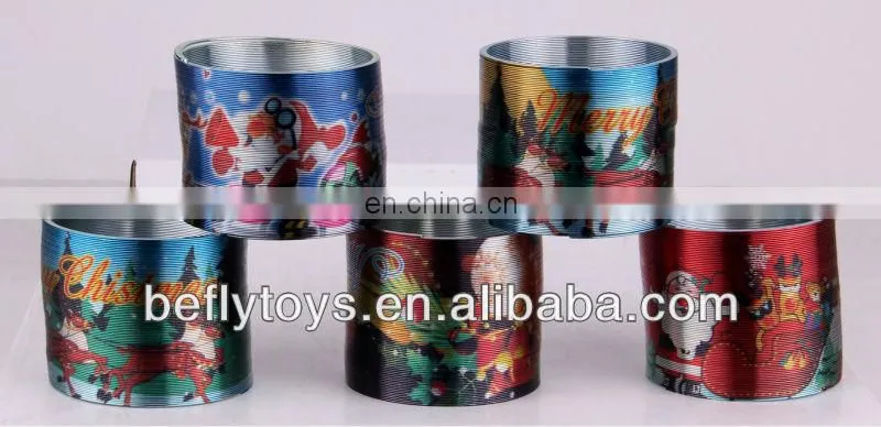 Dia 6cm Pure silver color metal rainbow spring