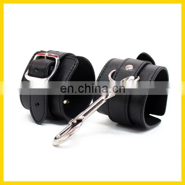 faux leather wrist & ankle cuffs restraints for erotic game pictures