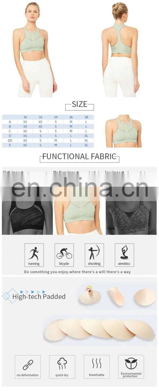 women latest design mesh plus size sport underwear wholesale bras