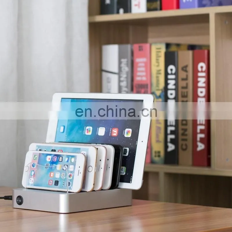 2017 new design hotselling new style 6 ports usb charging station phone charging station phone stand