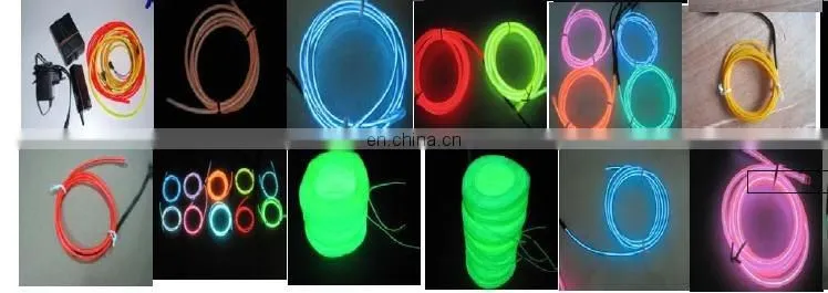 2016 Hot Sale Flexible Atmosphere Light Electroluminescent Neon Glowing EL Chasing Wire