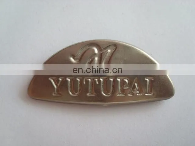 Custom Engraved Logo Metal Private Labels for Women Jeans