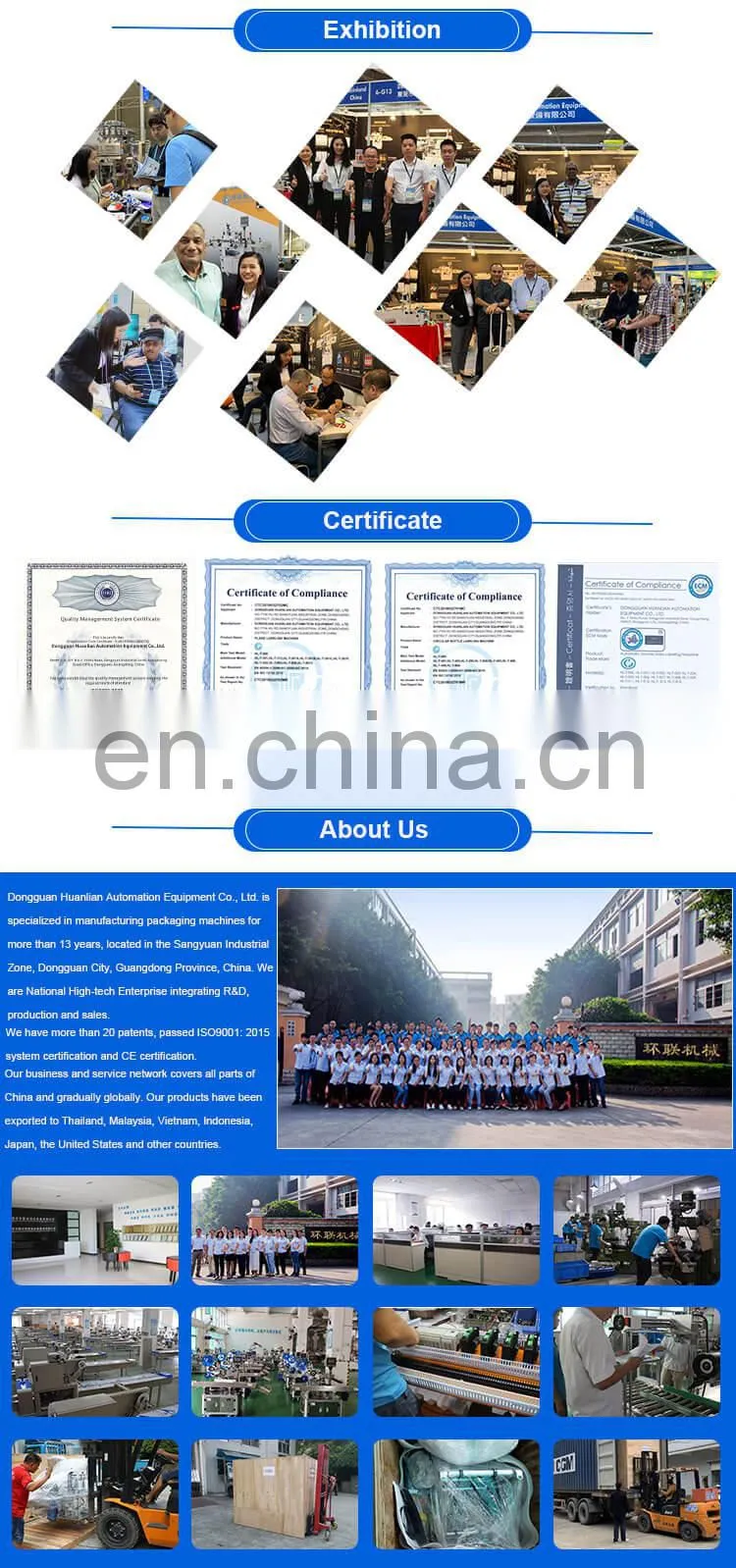 China manufacturer vegetable horizontal pillow packaging machine